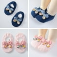 thumbnail image 5 of Baby Girls Socks 3D Flower Cotton Anti-slip Socks Ankle Sock for Newborn Infant Toddlers Kids, 0-2T, 5 of 8
