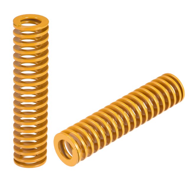 Resorte de matriz Unique Bargains compresión Carga Ligera 20mm OD 90mm Largo amarillo 2uds