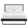 thumbnail image 6 of Modway Willow Queen Wood Platform Bed with Angular Frame in Black/White, 6 of 10