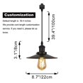 thumbnail image 6 of Kiven H-Type Track Lighting Pendants, 3-Light h Track Pendant Lights with Iron Lampshade,Dimmable H Track Light Pedant for Home Cafe Kitchen Island, Cord Length Customization,Black Finish, 6 of 7