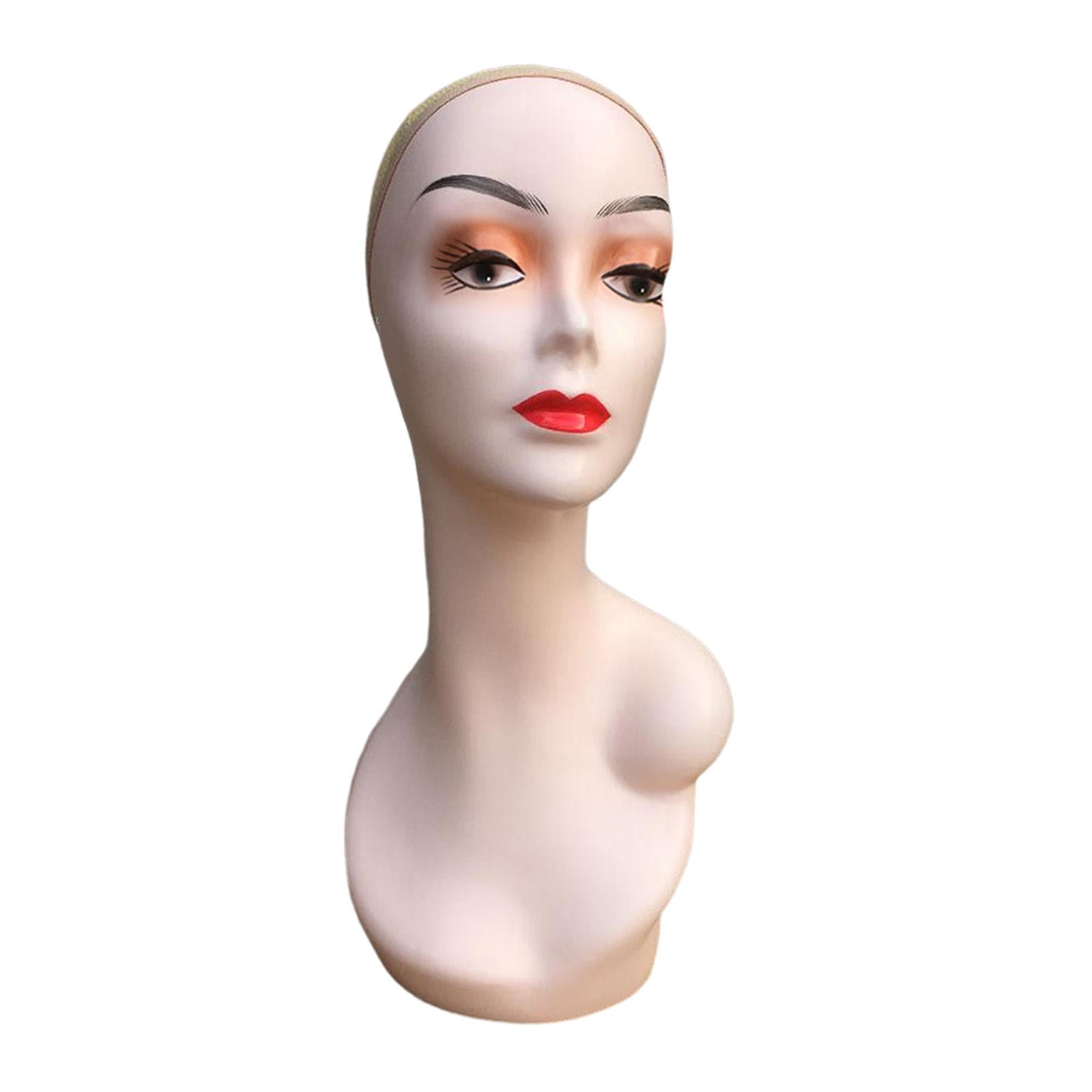 Female Mannequin Head, Doll Head ,Professional Makeup Cosmetology Female Training Head , Bald Manikin Head for Home ,Shop Hat Hair Style I