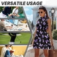 thumbnail image 6 of Garronmavis Women's Golf Outfits Size S 2 Piece Set Tennis Outfits Inner Shorts Active Dress Sport Activewear Womens Animal Golf Dress, Purple Butterflys, 6 of 7