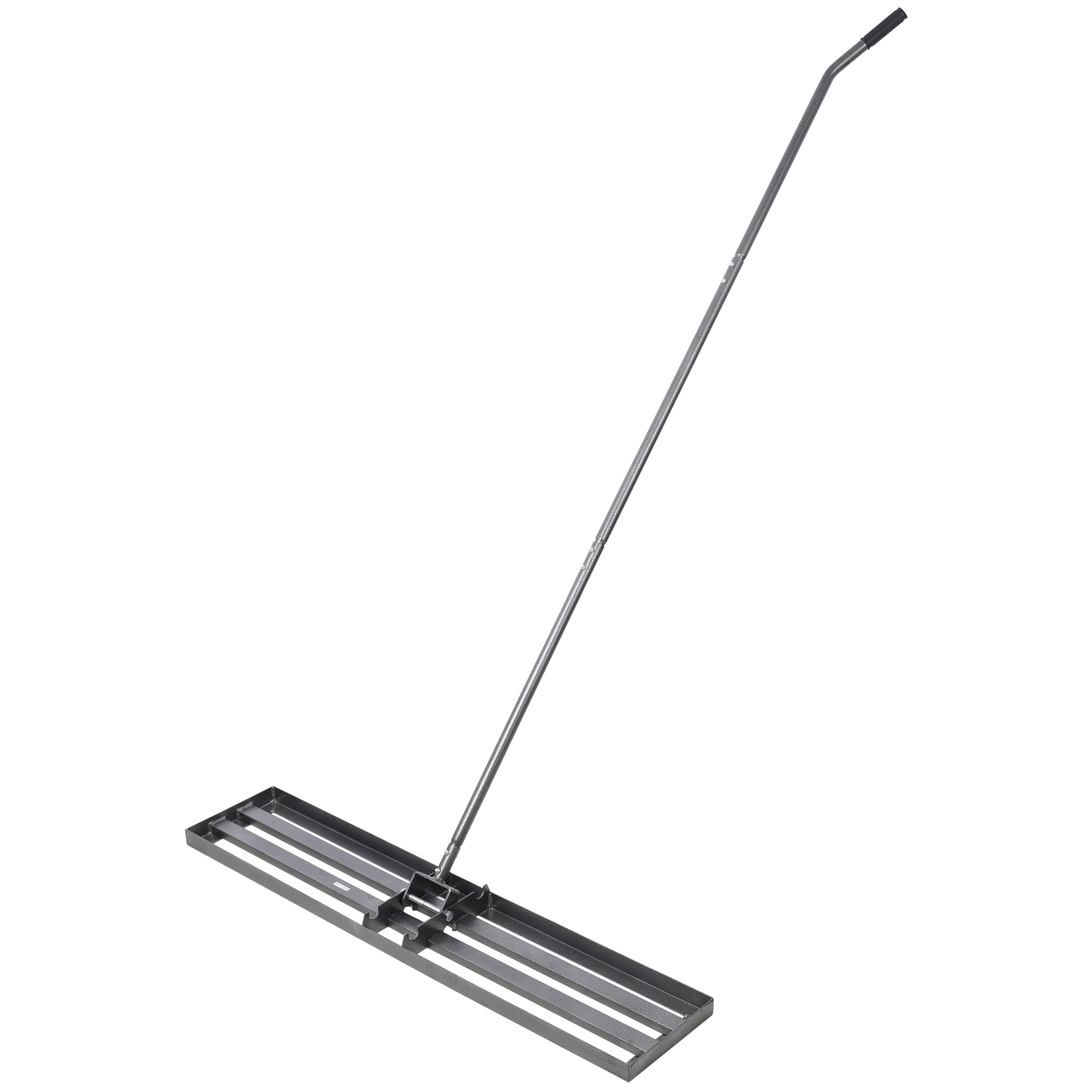 Lawn Leveling Rake, 48"x10" lawn Leveling Tool, Heavy Duty Effort Saving Lawn Level Tool, 7FT Steel Handle Lawn Leveler for Yard Garden Golf Course, Ease Level Soil Sand Dirt Surfaces and Fertilizer