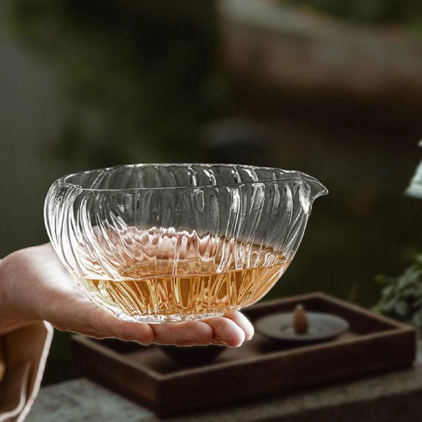 Cuenco de vidrio para matcha con , taza de té verde, matcha chawan artesanal, auténtica japonesa del té para ensaladas, gachas y jugo.