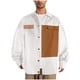 thumbnail image 1 of Blusa y camisa de manga larga con cuello vuelto para hombre, camisa informal de moda con retazos de color, camisa de manga larga con botones y cuello vuelto, camisa de poliéster para hombre, 1 of 8