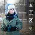 thumbnail image 2 of Jan & Jul Toddler Boy Girl Windproof Trapper Winter Hat (M: 6-24M, Terrazzo), 2 of 7