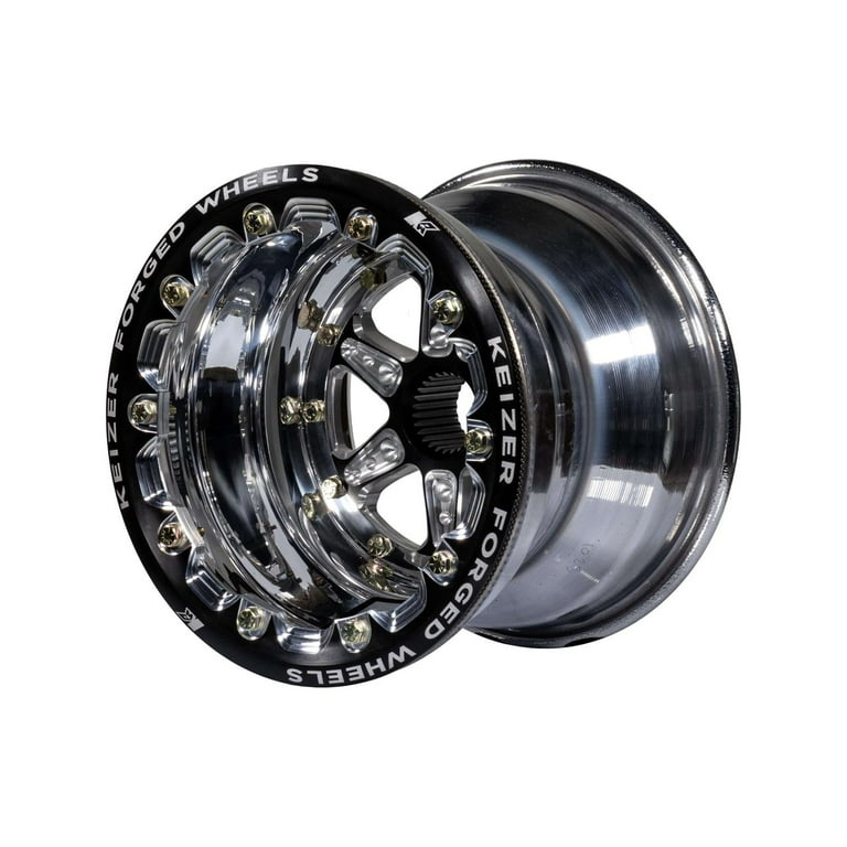 Keizer 10145SPFBL 10x14 Beadlock Wheel, 27 Spline, 5 Inch Offset