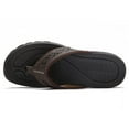 thumbnail image 6 of ZTTD Mens Flip Flop Thong Sandals Indoor and Outdoor Beach Shoes Black, 6 of 7