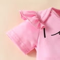 thumbnail image 6 of Hpapadks Baby Girl Outfits Short Sleeve Letter Triangle Romper Leopard Print Bowknot Mesh Skirt Baby Girl Clothes Red 6-9 Months, 6 of 7