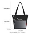 thumbnail image 3 of Fotbe French Bulldog Bolsa de Playa con Estampado, Bolsa de Hombro, Bolsa de Mano Espaciosa, Bolsa de Viaje Ligera, Bolsa de Compras Versátil, 3 of 6