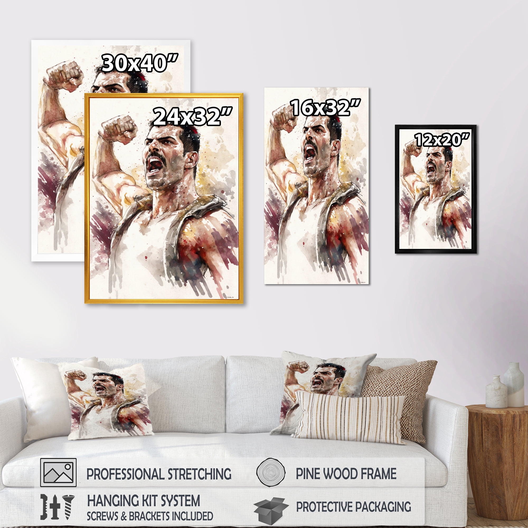 Designart Man On Stage I Canvas Wall Art