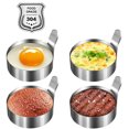 thumbnail image 2 of Egg Ring, 304 Stainless Steel Egg Mold with Heat Resistant Mitts Potholder Cooking Rings Egg Pancake Shaper Non Stick Fried Egg Rings For Egg McMuffins Omelet Biscuits, Egg Cooker Rings 4 Pack(7.5cm), 2 of 8