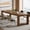 Walnut, variant on Finmind Farmhouse Conference Table for 6 to 8 People, 7 ft Rectangular Meeting Table for Office,Working, Rustic Brown