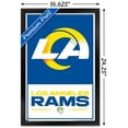 thumbnail image 2 of NFL Los Angeles Rams - Logo 21 Wall Poster, 14.725" x 22.375", Framed, 2 of 3