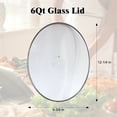 thumbnail image 3 of Clear Glass Oval Lid for 6QT Crock-Pot and Hamilton Beach Slow Cooker and Pans, 3 of 5