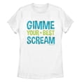 thumbnail image 1 of T-shirt Graphique « Gimme Your Best Scream » pour Femmes Monsters Inc Blanc Moyen, 1 of 3