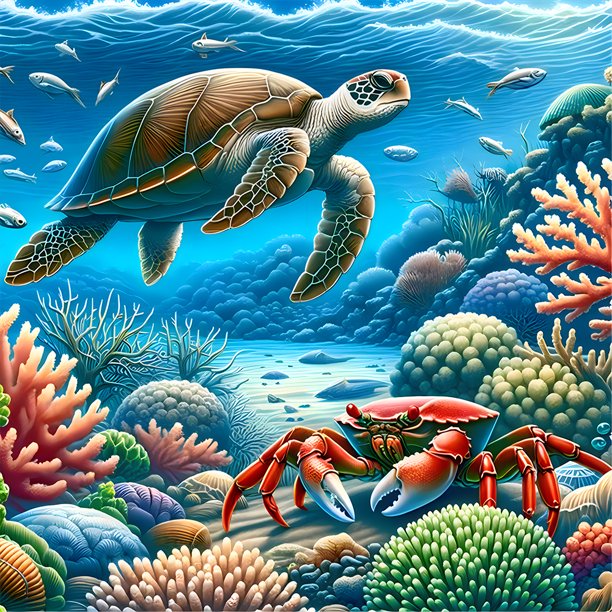 5D DIY Con Taladro Tortugas Marinas Del Arte Artesanal 40x40cm