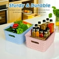 thumbnail image 4 of PinkSheep 6 Pack Plastic Storage Baskets Small Organizer Basket Bins Multicolor, 4 of 10