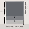 thumbnail image 4 of Auvent Latéral Rétractable 7 Pieds x 10 Pieds, Écran d'Intimité Extérieur Manuel avec Protection UV UPF40+, Cadre en Polyester Gris et Aluminium Résistant à l'Eau pour Patio, Balcon et Terrasse de Jardin, 4 of 7