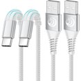 thumbnail image 1 of USB C Cable 10FT 3Pack Fast Charging Nylon Braided Long Type C Charger Cable for   S24 S23 S22 S21 S10 S9 S8 A02s A03s A11 A12 A13 A14 A21 A22 A32 A42 A53, Tablet, , Moto, TCL, 1 of 7