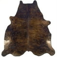 thumbnail image 4 of Riverbay Furniture Hand Crafted Cow Hide Rug in Dark Brindle, 4 of 6