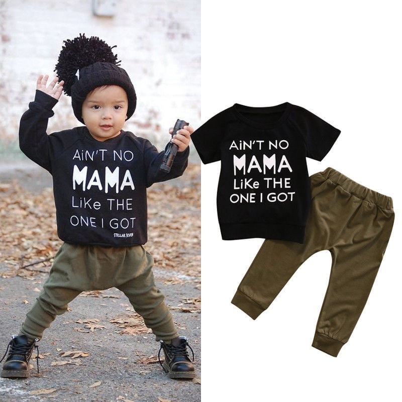 baby boy black leggings