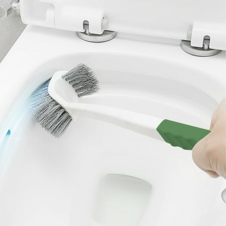 KOYPTL Heavy Duty Toilet Brush Long Handle Non-Slip Double-Sided Durable Toilet Brush for Toilet Tile Tub - Non-Scratch Bristles Scrub Brush for Deep Cleaning Bathroom Accessories Cleaning Tools