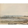 thumbnail image 2 of Samuel Prout 18x15 Black Ornate Wood Framed Double Matted Museum Art Print Titled - Beach Scene, 2 of 5