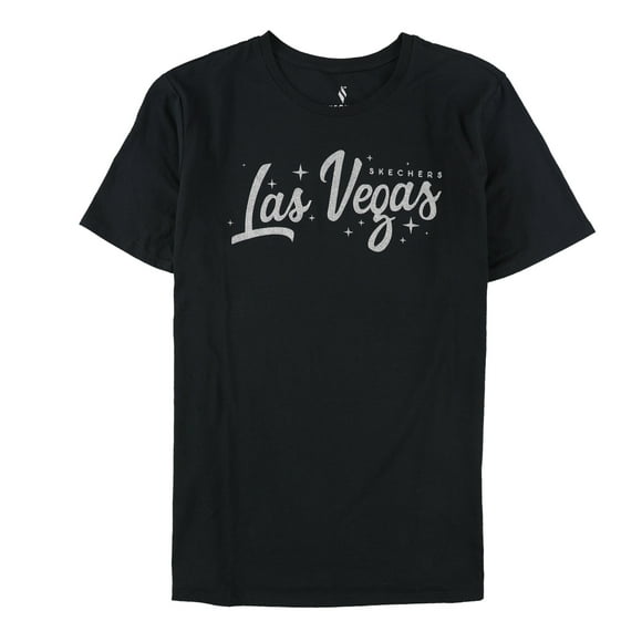 Skechers T-Shirt Graphique Las Vegas pour Femmes, Noir, Petit