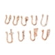 thumbnail image 4 of Anillos de nariz falsos BuyWeekMX 9 piezas clip no perforado acero inoxidable, 4 of 9