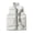 White, variant on Men's Sleeveless Puffer Vest Quilted Waistcoat Cotton Padded Jacket Thermal Winter Wear Outdoor Insulated Vest Windproof Outdoor Gear Plus Size M-4XL