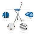 thumbnail image 2 of Foldable Walking Stick with seat, Aluminum Lightweight 3 Legs Soft Non Slippery Rubber Support, Light Weight, 2 of 6