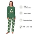 thumbnail image 2 of Believe Bigfoot Christmas Matching Family Pajamas, Sasquatch Family And Dog PJs, Plus Sizes, With Pockets, 2 of 7