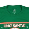 thumbnail image 3 of Elf Buddy T-Shirt Men's OMG Santa I know Him Holiday Adult Tee, 3 of 5