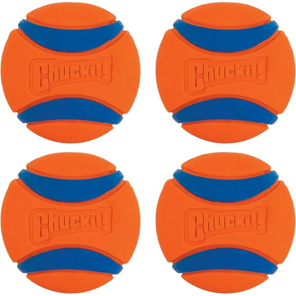 Ultra Ball Dog Toy, Medium (2.5 Inch Diameter) Pack of 4, for breeds 20-60 lbs