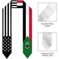 thumbnail image 2 of Sudan Mix United States Black American Flag Graduation Stole Shawl Sash Scraf Gift For Abroad Student International Study, 2 of 6