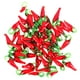 thumbnail image 4 of 100 mini chiles rojos de 20 mm para hacer joyas, cuentas de vidrio, collares, pendientes, llaveros, pulseras, colgantes de vegetales, 4 of 8