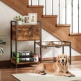 thumbnail image 5 of HOOBRO Pet Feeding Station, Elevated Dog Bowls, Height Adjustable Dog Bowl Stand with 2 Stainless Steel Bowls, Drawer and Hooks, Raised Dog Feeding Station, for Large, Medium and Small Dogs BF33PO03, 5 of 11