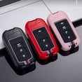 thumbnail image 4 of Zinc Alloy Metal Smart Key Fob Cover Fit for Toyota Tacoma Sequoia Tundra 4Runner Highlander RAV4 Camry Corolla Avalon Case Protector Shell(3 Button, 4 of 6