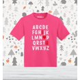 thumbnail image 2 of Shop4Ever I Heart U ABC's  Love You Toddler's Cotton T-Shirt 4T Hot Pink, 2 of 6