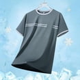 thumbnail image 5 of Luvrsol Mens Shirts Heavyweight Solid Crew Neck Basic Tee Breathable Cotton Blend Work Shirts XS-3XL, 5 of 5
