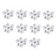 thumbnail image 2 of 10x Adornos de arreglo floral de Pascua navideña de 14,5 cm con flores brillantes para Argén, 2 of 8