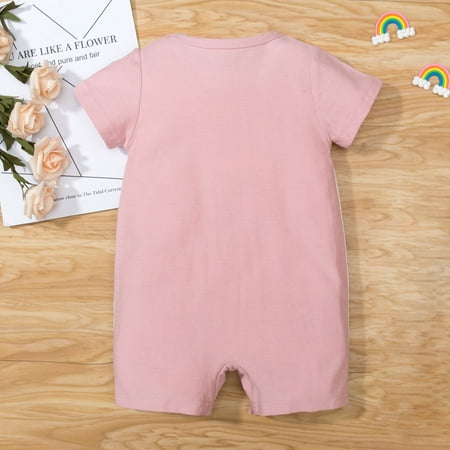 

Quealent Baby Bodysuit Winter Long-Sleeve Mitten-Cuff Onesies Bodysuit Pink 3-6 Months