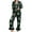 Dark Green, variant on Tiweut Womens' Leisure Pajamas Sets for Christmas Long Sleeve Hem Lapel Button Floral Print Tops and Pants Home Wear Holiday Ladies Sleepwear Set,,L