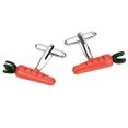 thumbnail image 1 of Gemelos Creative Carrot para hombre con forma de zanahoria esmaltada de colores, 1 of 2