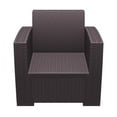 thumbnail image 4 of Compamia Monaco Outdoor Club Chair in Brown with Cushion, 4 of 18