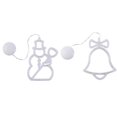 thumbnail image 1 of Bolas de adorno para árbol de Navidad: bola de Navidad decorada con brillo, 1 of 5