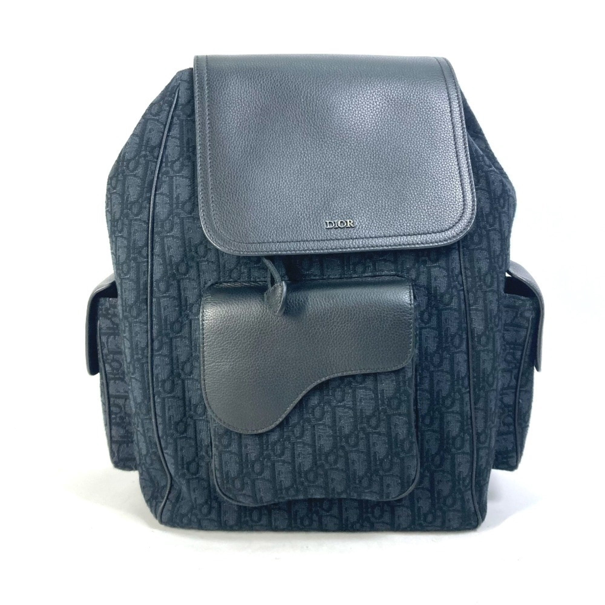 Pre-Owned Christian Dior Dior Saddle Oblique Backpack  display picture 3