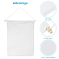 thumbnail image 3 of Uxcell 14" Length Enamel Pin Display Banner Blank Canvas White, 3 of 5