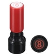 thumbnail image 1 of Sellos numéricos Uxcell autoinking de número 8 con carcasa de plástico roja, 1 of 5
